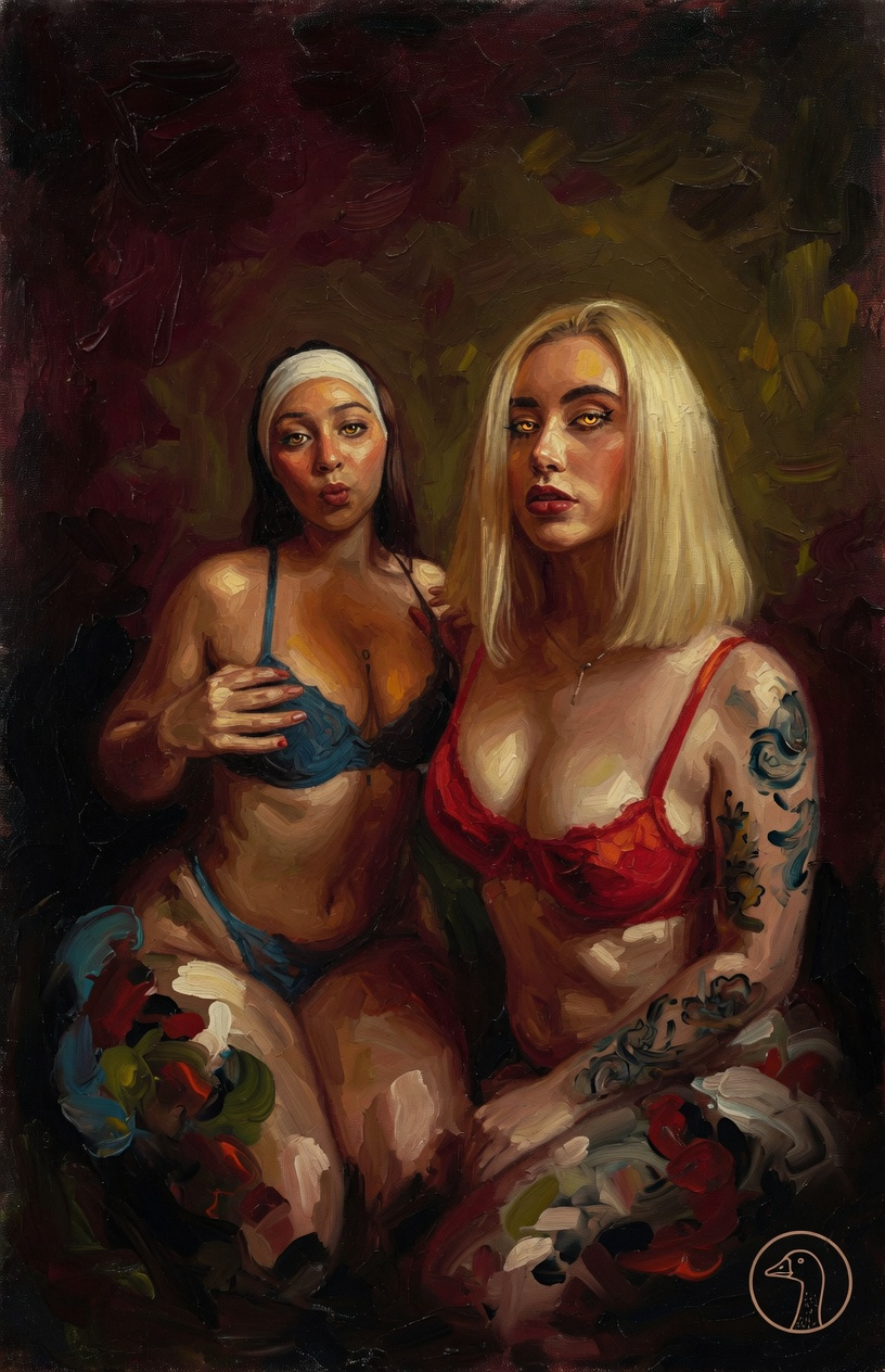 Estudio Doble — El Lienzo del Ganso · Lámina Nº2007