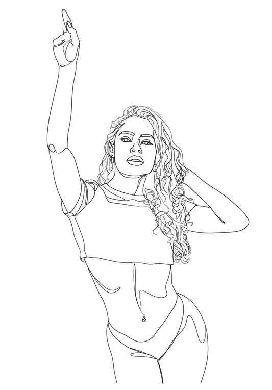 Rosa Encaje Nº1309 — Arte de Línea