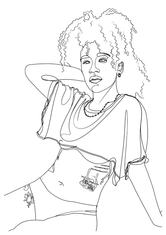 Playa Tropical Nº1288 — Arte de Línea